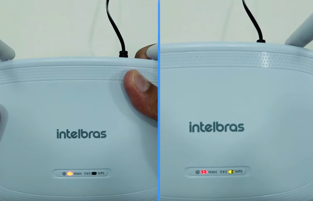 라우터 Intelbras IWR 3000N 재설정